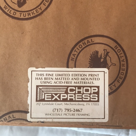 NWTF 20th Anniversary Framed Stamp Collection - Picture 4 of 4